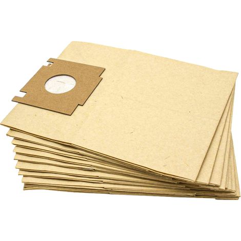 vhbw 10x sacchetto compatibile con Hoover RO 56, RO56 aspirapolvere - 28cm x 18,5cm color sabbia
