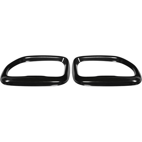2 Embouts d'échappement arrière en acier inoxydable noir brillant, remplacement pour X3 M40i 2018-2021