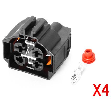 Domestic automotive connector for electric fan assembly radiator fan plug DJ7046K-6.3-11/21 (1/4)