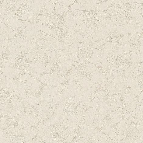 Papier peint effet ciment idéal cuisine | Papier peint pour salle à manger beige effet crépi | Tapisserie uni crème style scandinave - 10,05 x 0,53 m (1/3)
