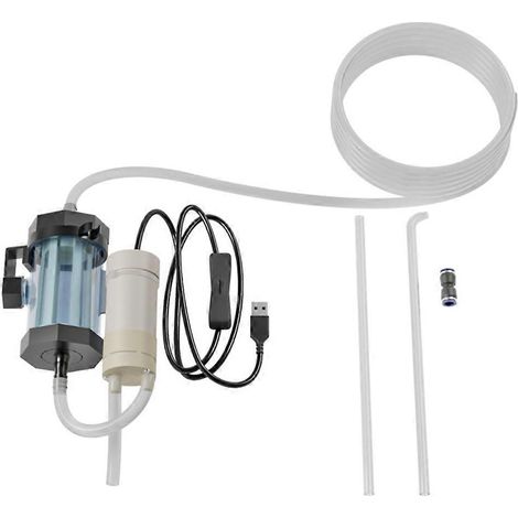 USB-betriebener Wasserwechsler für Aquarien, 280 GPH Durchflussrate, leise Pumpe für effiziente Aquarienreinigung (1/5)