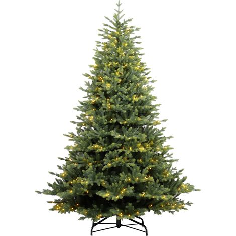 Cometa - Albero di Natale con 500 luci LED in PE e PVC Ø142x210 cm 1910 Punte (1/5)