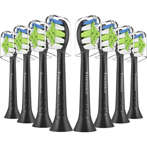 Têtes de Brosse à Dents de Rechange Compatible avec Sonicare, Brossettes pour manches Snap-On, 8 Unités (1/5)