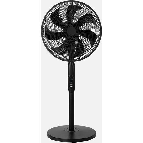 Ventilador Pie 3x1 Mixin Negro 3vel 60w 7aspas 45d  Fijo/rotatorio Suelo/pared/sobremesa Regx45x45cm (1/4)