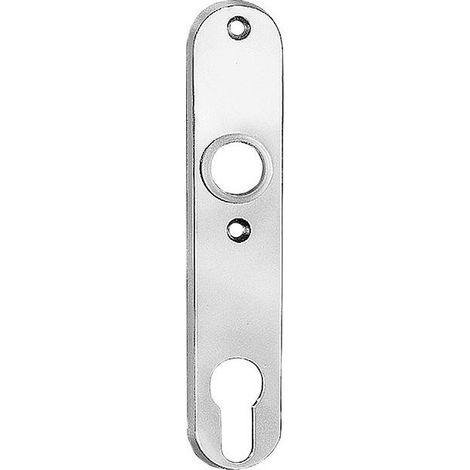 Placa Forma 480Z Manija De La Puerta De Metal De Plata (1/3)