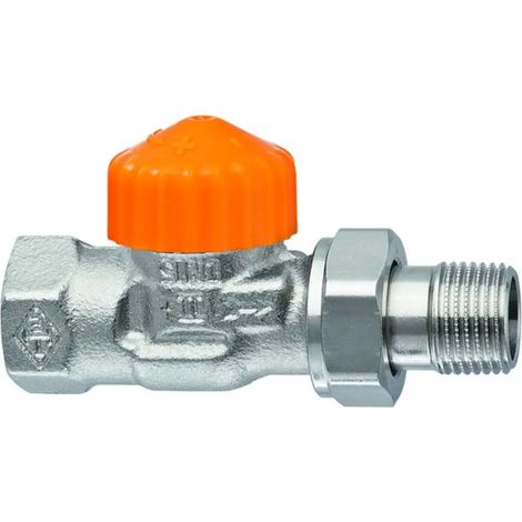 Heimeier Racor de radiador Eclipse DN15 recto niquelado, 3932-02.000
