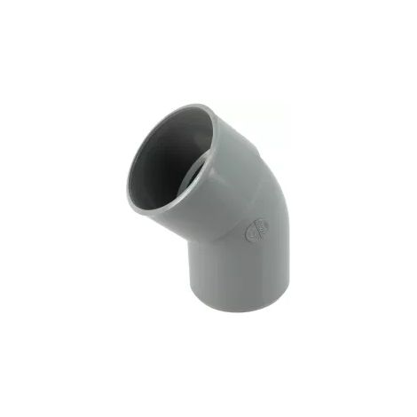 Gomito in PVC per scarico 45° maschio femmina Ø75