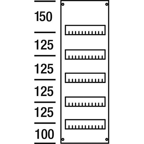 ABB-ENTRELEC AS15 - COUVERCLE INTERMÉDIAIRE 1 X 5 RANGÉES (125) STRIEBEL & JOHN 2CPX062810R9999