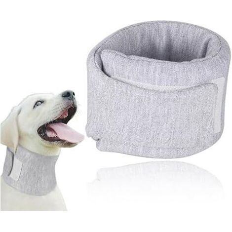 Collerettes pour chiens,Collier souple pour chien et chat, protège la vue et la récupération (gris, L) (1/5)