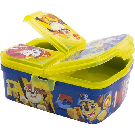 Scatola porta pranzo PAW Patrol con 4 scomparti, contenitore per snack e panini. (1/5)
