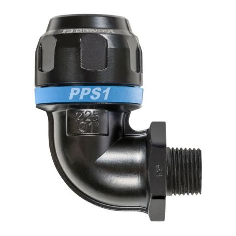 Raccord coudé Aluminium PREVOST, filetage R 3/4, dia. 25mm ( Prix pour 1 )