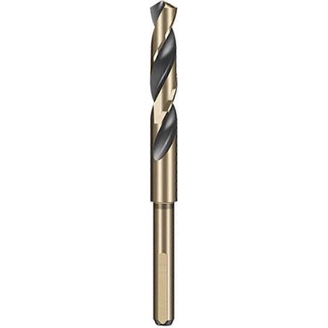 Foret hélicoïdal portable (12 mm) 12-35 mm, queue ronde HSS, forets à queue réduite, pour le travail des métaux professionnel et les projets de métallurgie. (1/5)
