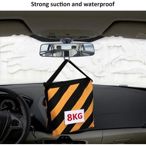 Rückspiegel mit Saugnapf, blendfreier Rückspiegel für Fahrmonitore, universeller Innenrückspiegel mit Weitwinkel-Konvexspiegel für Autos (1/3)