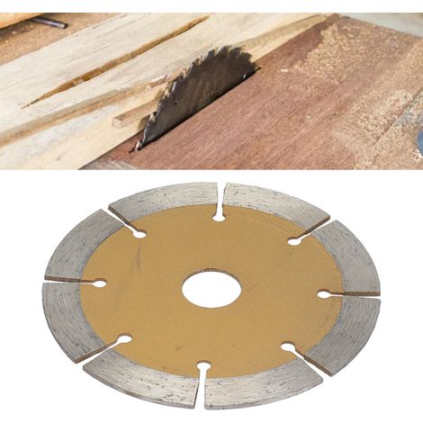 Disque de scie diamanté 114 mm, lame de scie circulaire, meuleuse d'angle, disque de coupe à sec, disque de coupe pour pierre, brique, béton, carrelage en céramique, or. (1/5)