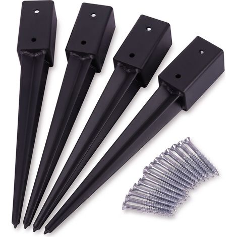 Ancoraggi per pali autobloccanti in acciaio inox, set da 4, 750 mm (1/5)