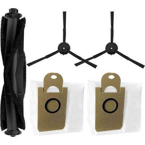 Accessoires pour Proscenic X1/X1S/MGTEC Twinboth S10 Ultra : rouleau principal, brosse latérale, sac à poussière (1/5)