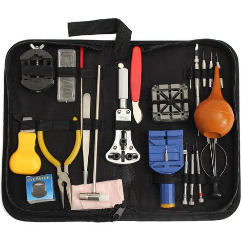 Watch repair tool set, 23-piece, household watch tools, watch case opener, 22-piece watch repair combination set, YD014--DTEKGAZ