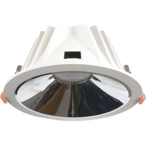 Empotrable techo QUO Jumbo LED COB 33.80W 3694lm(2660lm) CRI90 2700K 55º Blanco Cromo