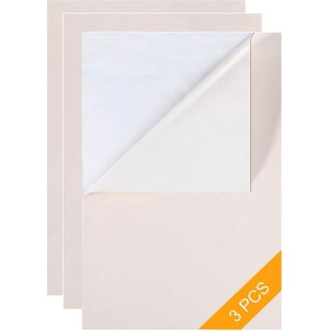 Patch de Réparation Cuir Autocollant - Haute Qualité - 20x30 cm - Simili Cuir - Auto-adhésif - 3 Pcs