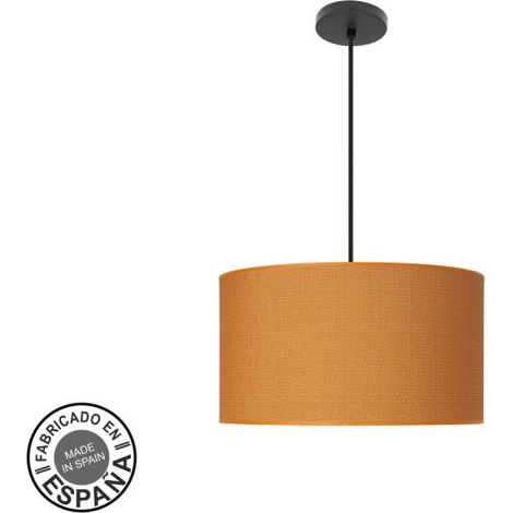 Fashion Pendelleuchte 2xe27 Schwarz/Orange Regx40x40 cm C/Diffusor