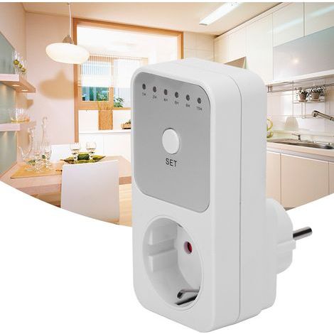 Zeitschaltuhr für Steckdose, Steckdosenschalter, digitale elektronische Zeitschaltuhr 230 V 16 A, programmierbare Zeitschaltuhr für Steckdose, Countdown-Timer-Steuerung (1/5)