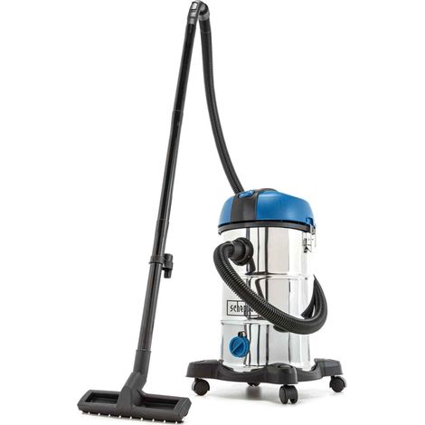 Scheppach – Aspirateur eau et poussière 30L 1200W – Moteur puissant 20 kPa – Raccord soufflage pour zones difficiles – Idéal pour chantiers humides
