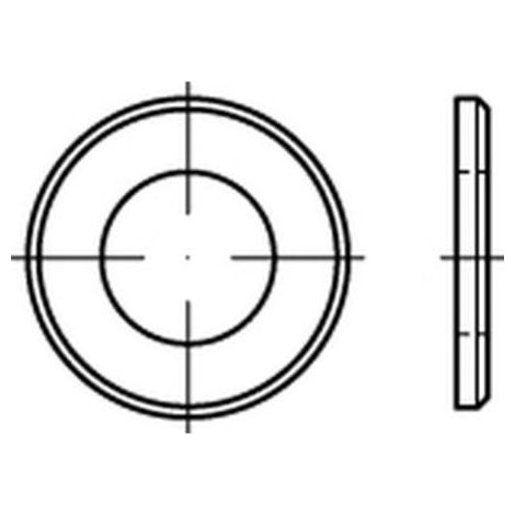 ISO 7090 Rondelle plate en acier 33mm (34x60x5 ) avec chanfrein Sans spécification de forme 50 pièces