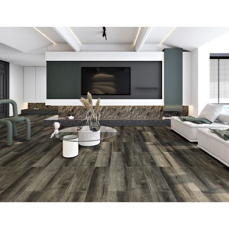 Pavimento vinilico SPC a incastro effetto parquet 1120x228x5 mm, 10 doghe, 2,554 m² (1/5)