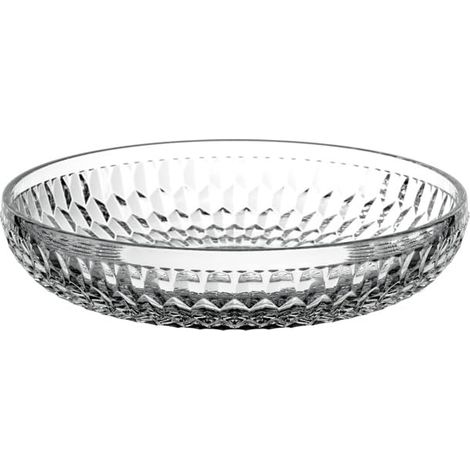 coupe plate, 24 cm Ø, coupe en cristallin pour les dessert, fruits et snacks, résistant au lave-vaisselle, transparent (1/3)