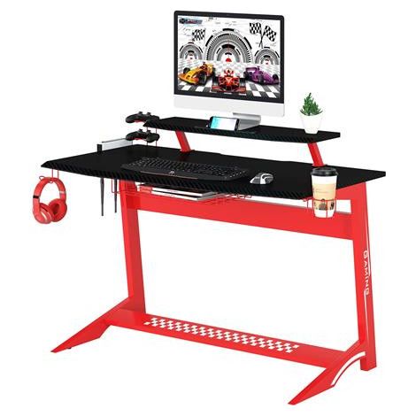 Bureau Gaming Taroudant Rouge/Noir (1/5)