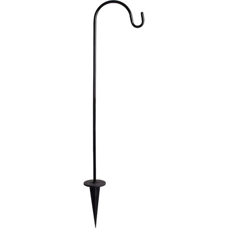 Crochet berger avec revêtement résistant à la rouille, crochets en métal pour mariages, mangeoires à oiseaux, lampes solaires, paniers à fleurs, lanternes 80 cm B (1/5)