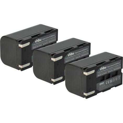 vhbw 3x Akku kompatibel mit Samsung VP-DC575WB Videokamera Camcorder (1200 mAh, 7,2 V, Li-Ion) (1/5)