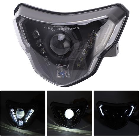 LED-Motorradscheinwerfer mit Tagfahrlicht, kompatibel mit BMW G310R 2016-2022 und G310GS 2018-2022. (1/5)