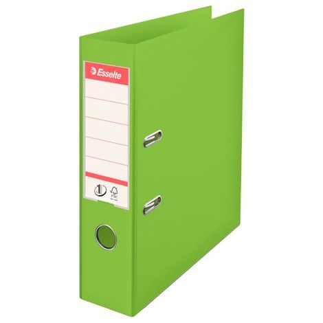 Classeur à levier plastifié Esselte No. 1 Power - dos 7,5 cm - vert clair (1/5)