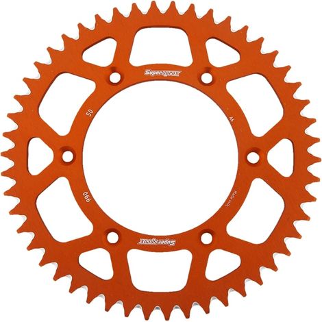 Couronne arrière Prox KTM SX/EXC en aluminium orange JTR897.51