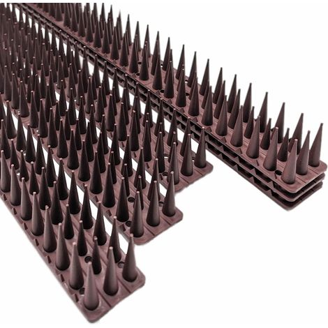 Wall & Fence Spikes - Security Spikes, Stop Climbing Over Walls and Fences, Deterrent for Cats, Pigeons, Birds, Squirrels, Suitable for Fences, Balcony, Roofs (pack of 6) (1/5)