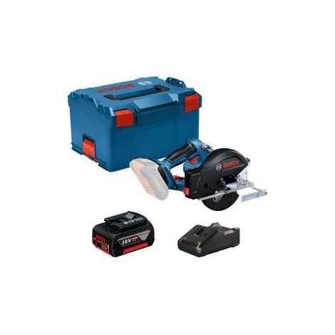 Scie circulaire sans fil Bosch GKM 18V-50 Ø 136 mm / 1x 5,0 Ah + GAL 18V-40 dans L-Boxx (1/3)