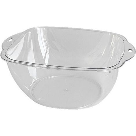 Lavabo de plástico transparente – Modelo STYLEX Pro – Resina PET reforzada, multifuncional, portátil (1/5)