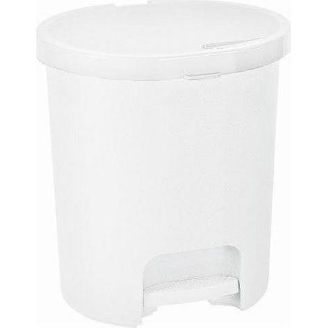 Curver Refuse Pedal-Abfalleimer, 25L, Weiß