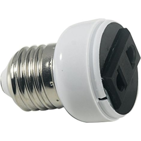 1 Pièce Convertisseur E27 Cache-prises Avec Convertisseur Prise Adaptateur, Douille,Sortie D'ampoule Support De Lampe Brancher Ampoules pour la maison et le studio (1/5)