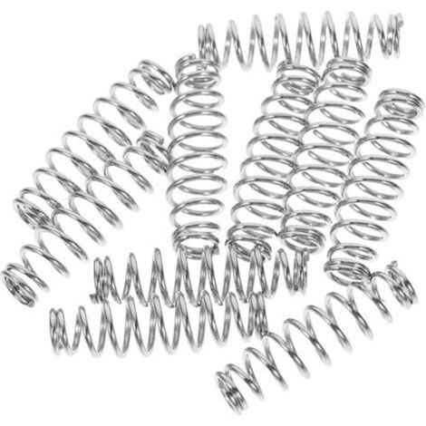 10 Silver Stainless Steel Compression Springs for Hand Pruners, Versatile, Compatible and High-Performance Gardening Accessories for Spring (1/5)