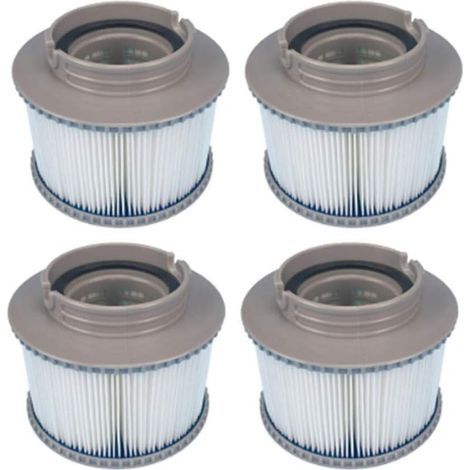 Filtre De Remplacement - Cartouche Filtrante 8,6 X 11,5 Cm - Pour Spa MSpa Uscany Elegance Camaro Alpine Blue Sea Silver Cloud - Lot De 4 (1/5)