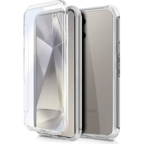 Funda COOL Silicona 3D para Samsung S928 Galaxy S24 Ultra (Transparente Frontal + Trasera)