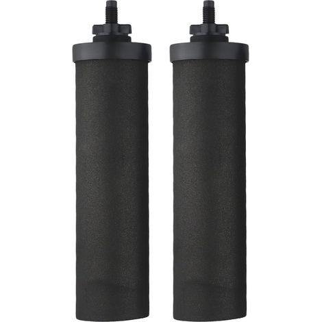 Élément de filtre à eau, cartouches de charbon actif pour système de filtration par gravité Berkey BB9-2 Noir