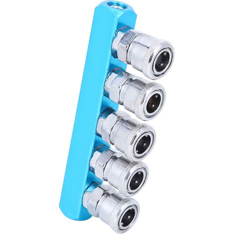 Raccord rapide de compresseur d'air, type C, en alliage d'aluminium pour composants pneumatiques (1/5)