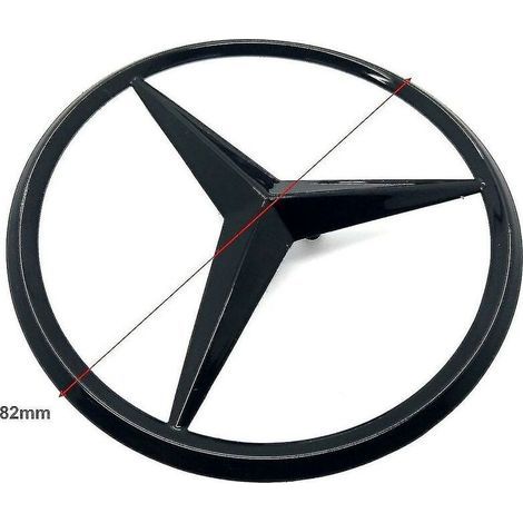 Mercedes Benz 3 Point Gloss Black Star Emblem Badge For All Mercedes C Class W205 & C63 Amg