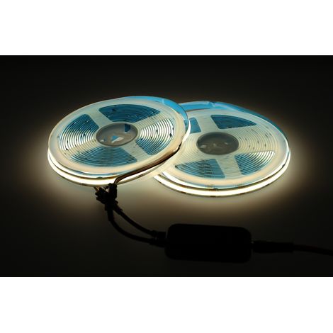 Jandei - Kit COB CCT 24V. 2x5m tiras led COB CCT + Controlador + Control remoto + Transformador.