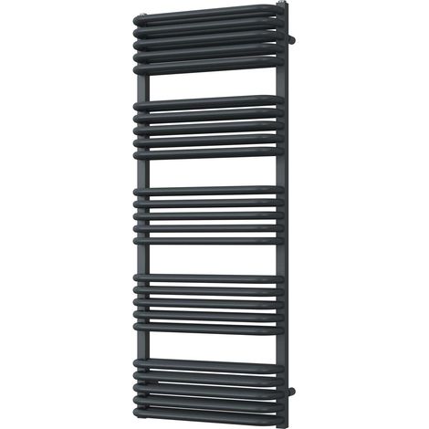 Crossmoor - Anthracite Towel Radiator - H1269mm x W500mm (1/3)