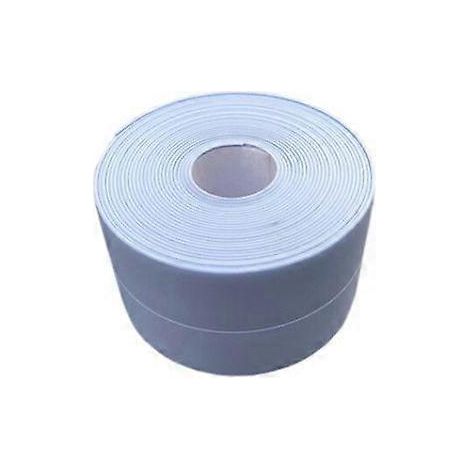 (2 pièces bleues) Plinthe flexible - Bande de finition pour cuisine et salle de bain 38 mm 3,2 m, joint auto-adhésif, bande pliable (1/5)