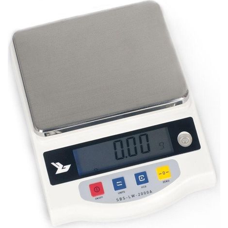 Báscula digital de precisión profesional para uso en cocina y laboratorio 2000 g / 0,01 g - LCD 3414129